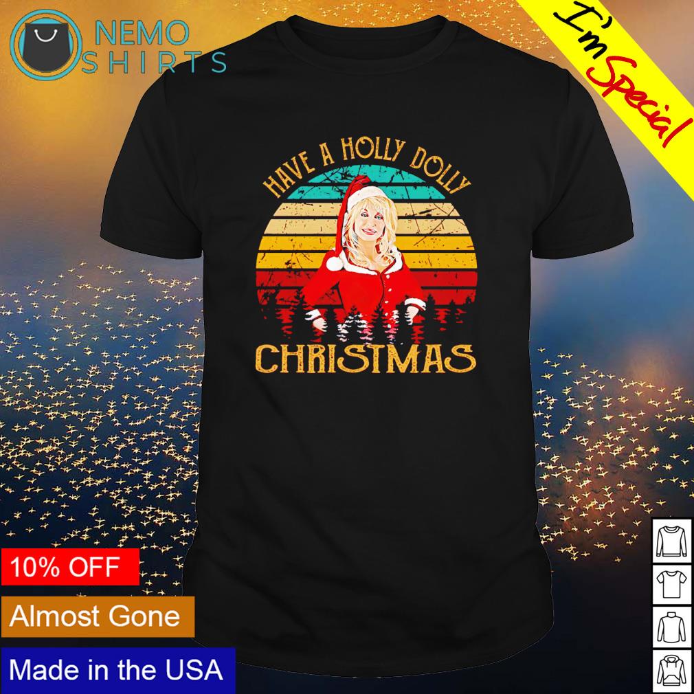 Have a holly dolly Parton Christmas - Adult & Kids T-Shirts, Sweatshirts & Hoodies apparel design preview 1