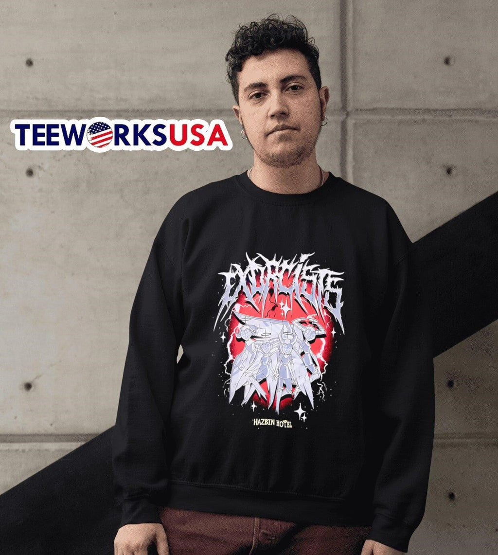 Hazbin Hotel Exorcists Metal - Adult & Kids T-Shirts, Sweatshirts & Hoodies apparel design preview 6