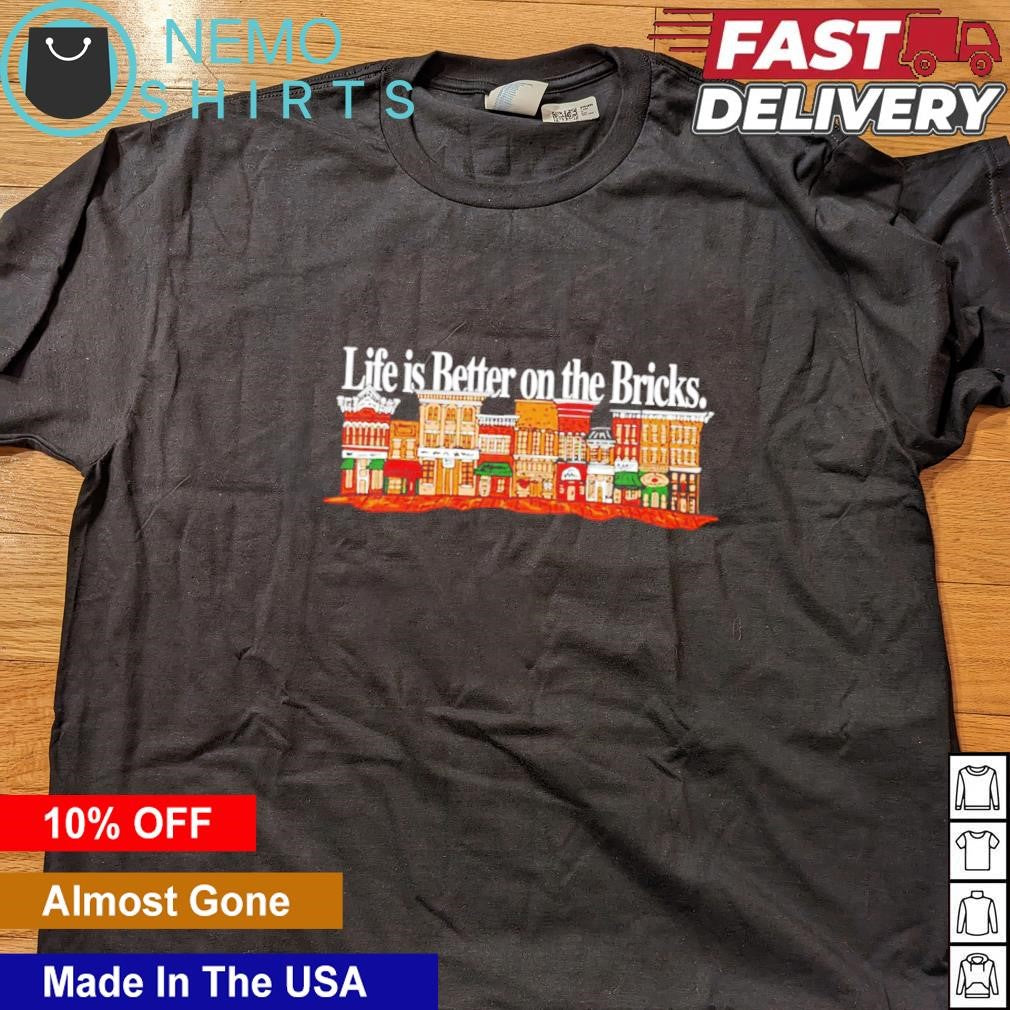 Life is better on the bricks - Adult & Kids T-Shirts, Sweatshirts & Hoodies apparel design preview 4