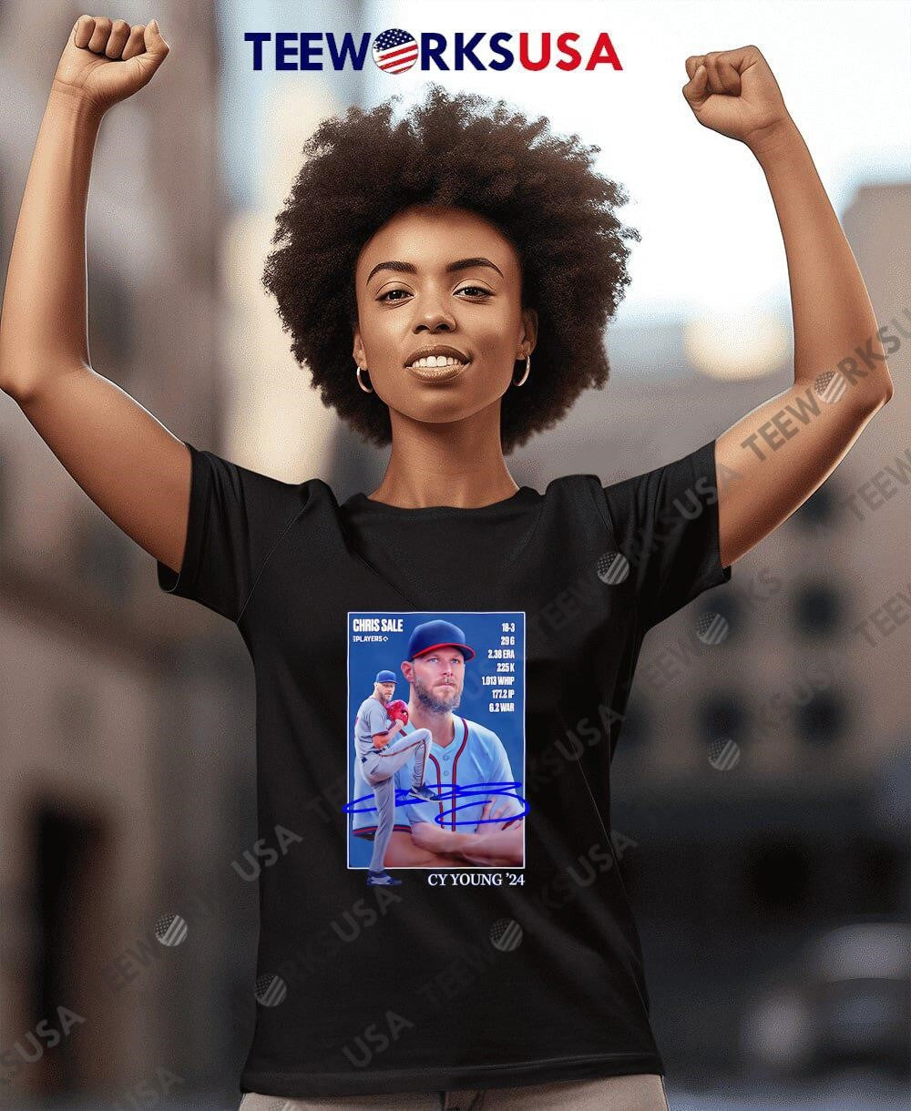 Atlanta Braves Chris Sale cy young '24 poster - Adult & Kids T-Shirts, Sweatshirts & Hoodies apparel design preview 7