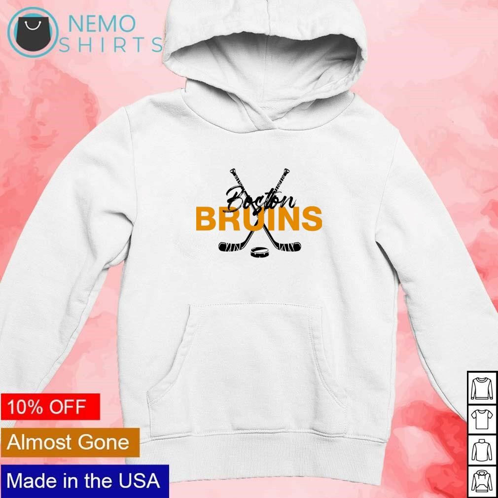 Boston Bruins hockey sticks and puck - Adult & Kids T-Shirts, Sweatshirts & Hoodies apparel design preview 2