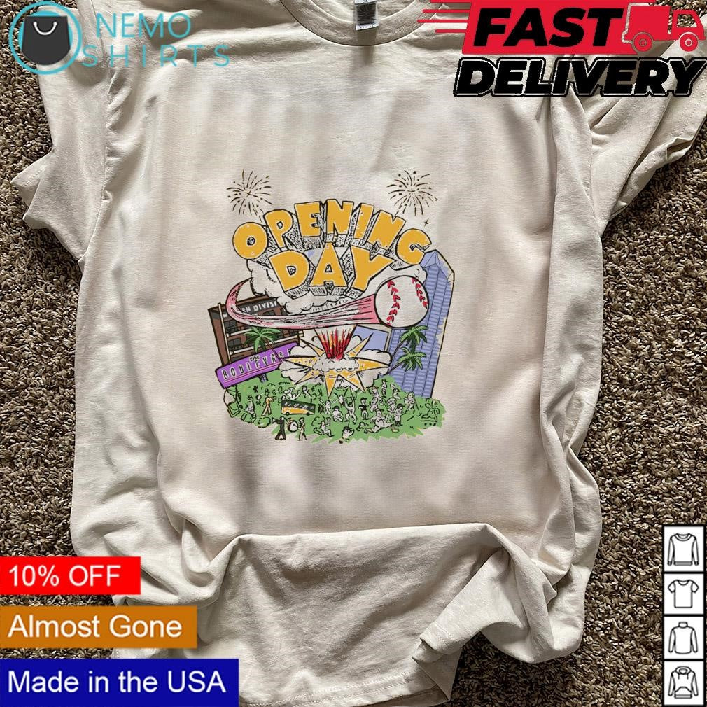 Opening Day Madness San Diego Padres baseball chaos - Adult & Kids T-Shirts, Sweatshirts & Hoodies apparel design preview 5