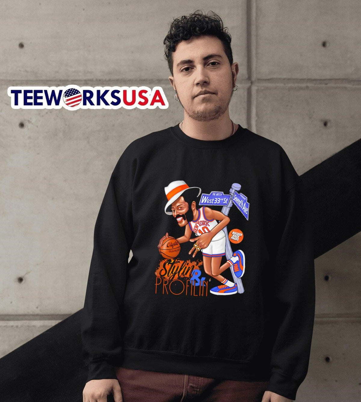 Clyde Stylin' and Profilin' - Adult & Kids T-Shirts, Sweatshirts & Hoodies apparel design preview 6