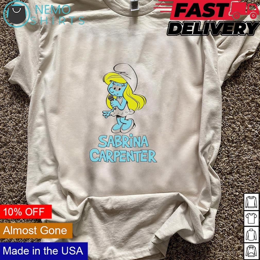 Sabrina Carpenter The Smurfs - Adult & Kids T-Shirts, Sweatshirts & Hoodies apparel design preview 5