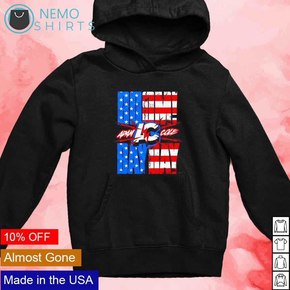 Adam Cole boom bay USA flag - Adult & Kids T-Shirts, Sweatshirts & Hoodies apparel design preview 2
