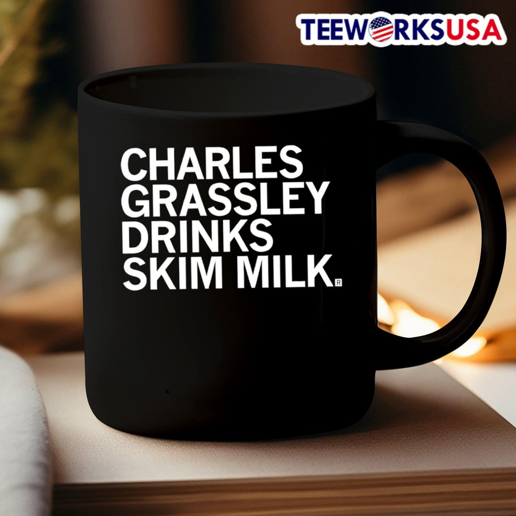 Charles Grassley Drinks Skim Milk - Adult & Kids T-Shirts, Sweatshirts & Hoodies apparel design preview 3