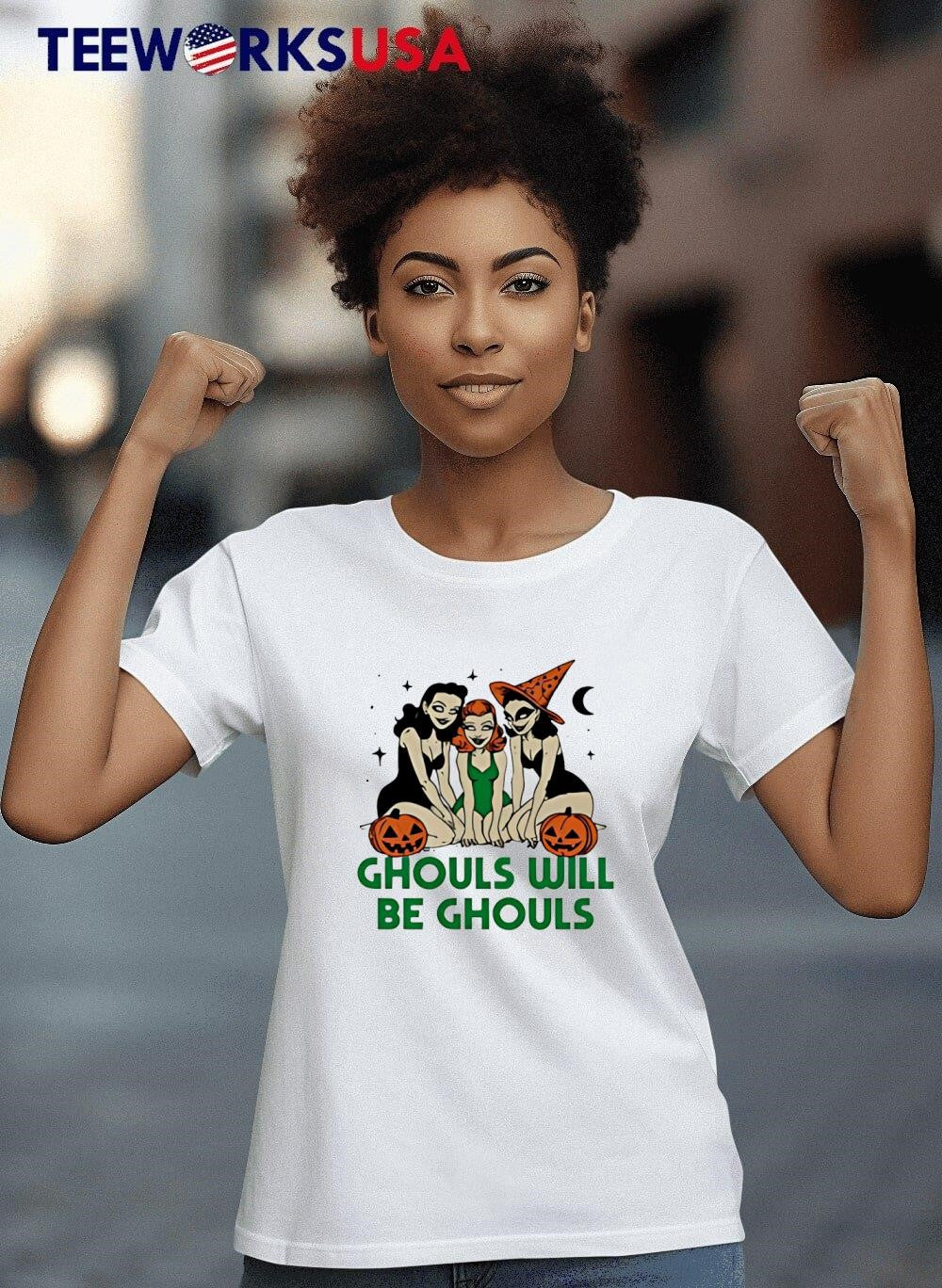 Ghouls will be witch halloween - Adult & Kids T-Shirts, Sweatshirts & Hoodies apparel design preview 4