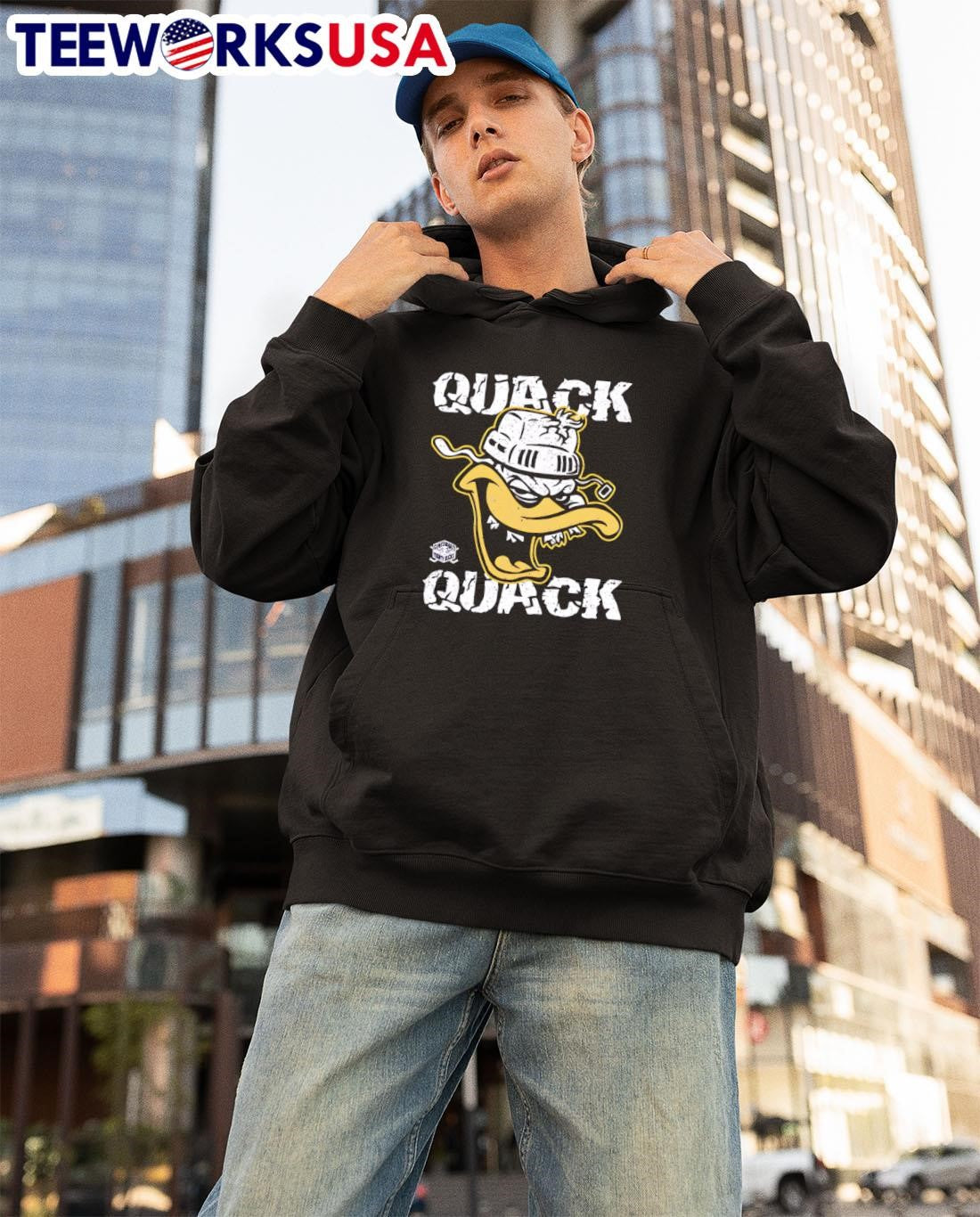 Cincinnati Mighty Ducks Quack vintage 2025 - Adult & Kids T-Shirts, Sweatshirts & Hoodies apparel design preview 3