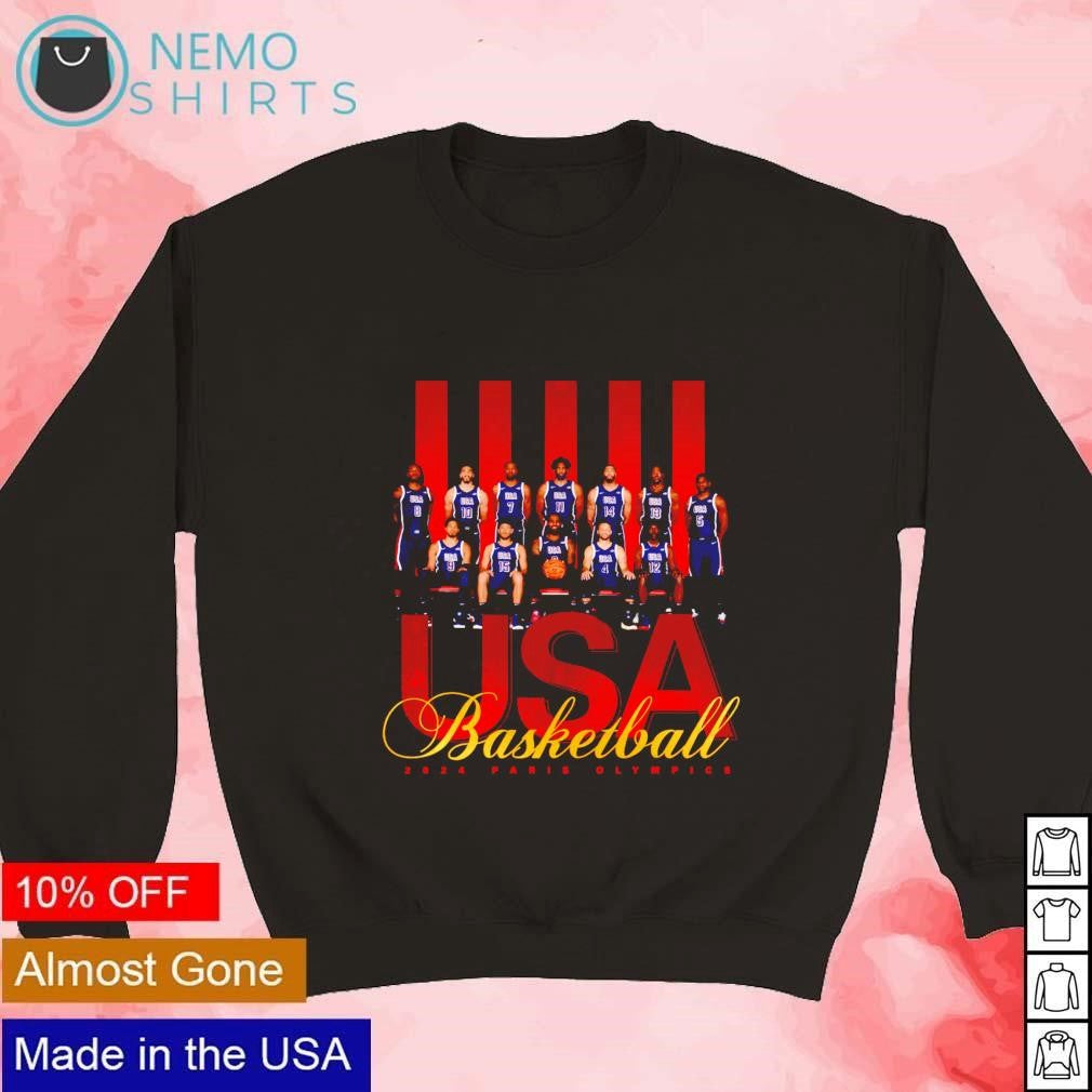 USA basketball 2024 Paris Olympic - Adult & Kids T-Shirts, Sweatshirts & Hoodies apparel design preview 3