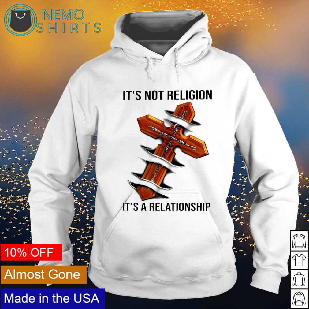 Jesus it's not religion relationship - Adult & Kids T-Shirts, Sweatshirts & Hoodies apparel design preview 2