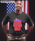 Grimace Purple Mascot Christmas House - Adult & Kids T-Shirts, Sweatshirts & Hoodies apparel design preview 1