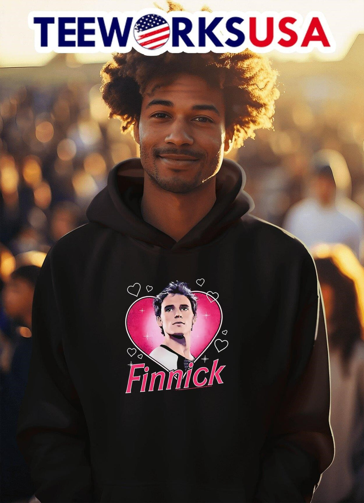 The Hunger Games Finnick Heart - Adult & Kids T-Shirts, Sweatshirts & Hoodies apparel design preview 2