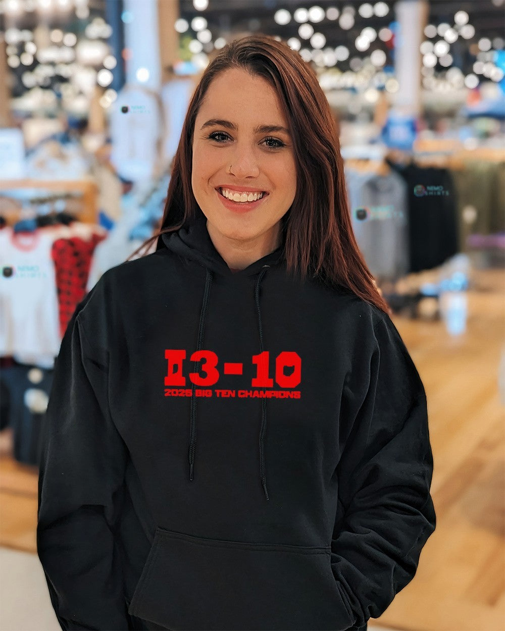 Cig Ten Indiana Hoosier 13 10 2025 Big Champions - Adult & Kids T-Shirts, Sweatshirts & Hoodies apparel design preview 3