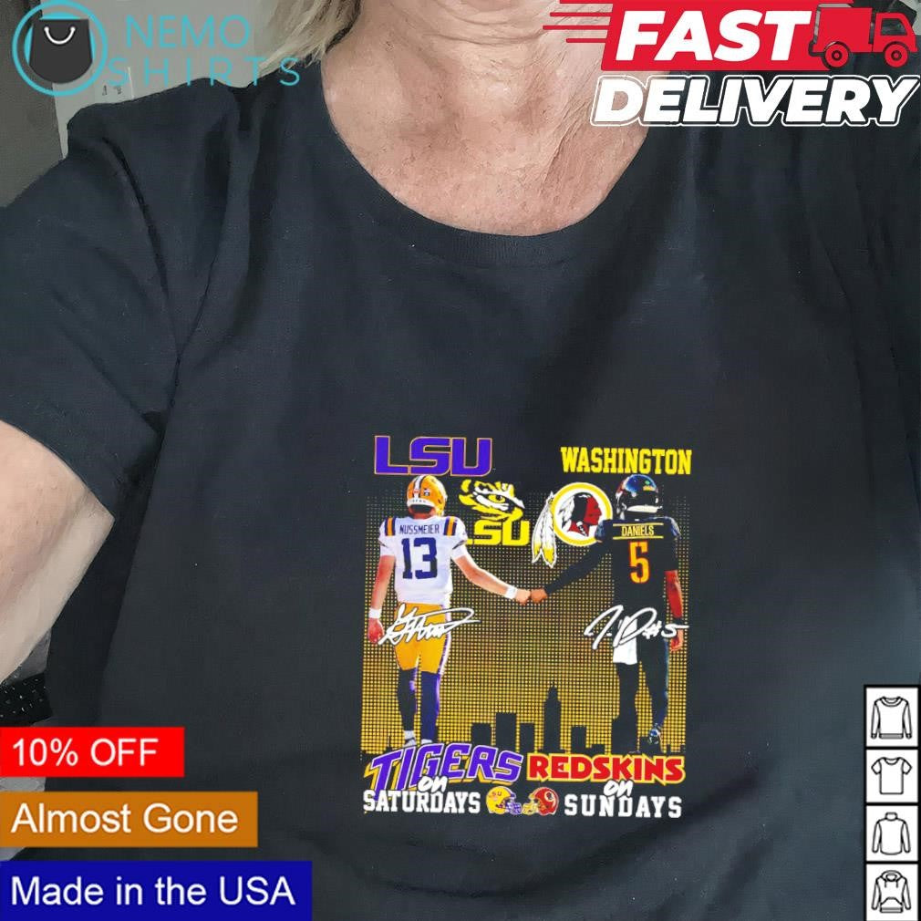 LSU Tigers Nussmeier on Saturdays Washington Redskins - Adult & Kids T-Shirts, Sweatshirts & Hoodies apparel design preview 2
