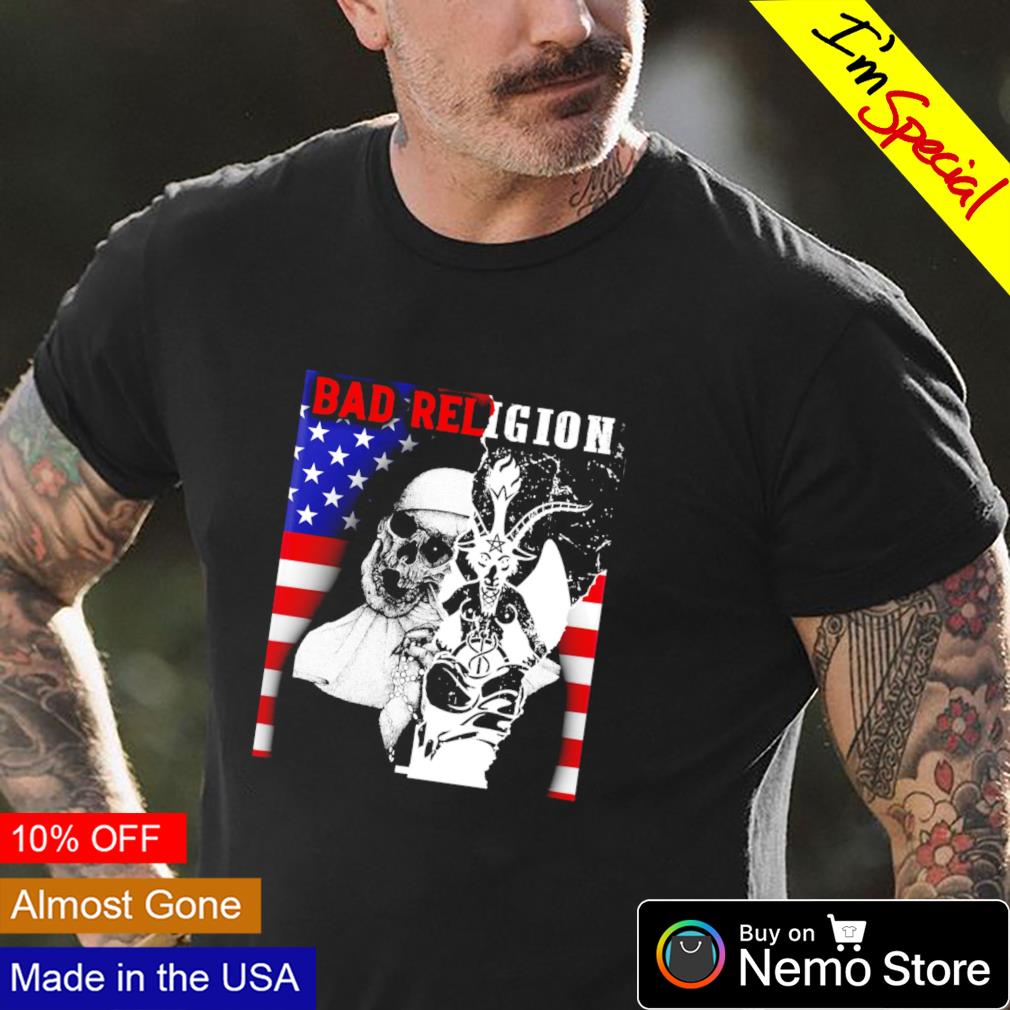 Bad nun Religion American flag - Adult & Kids T-Shirts, Sweatshirts & Hoodies apparel design preview 4