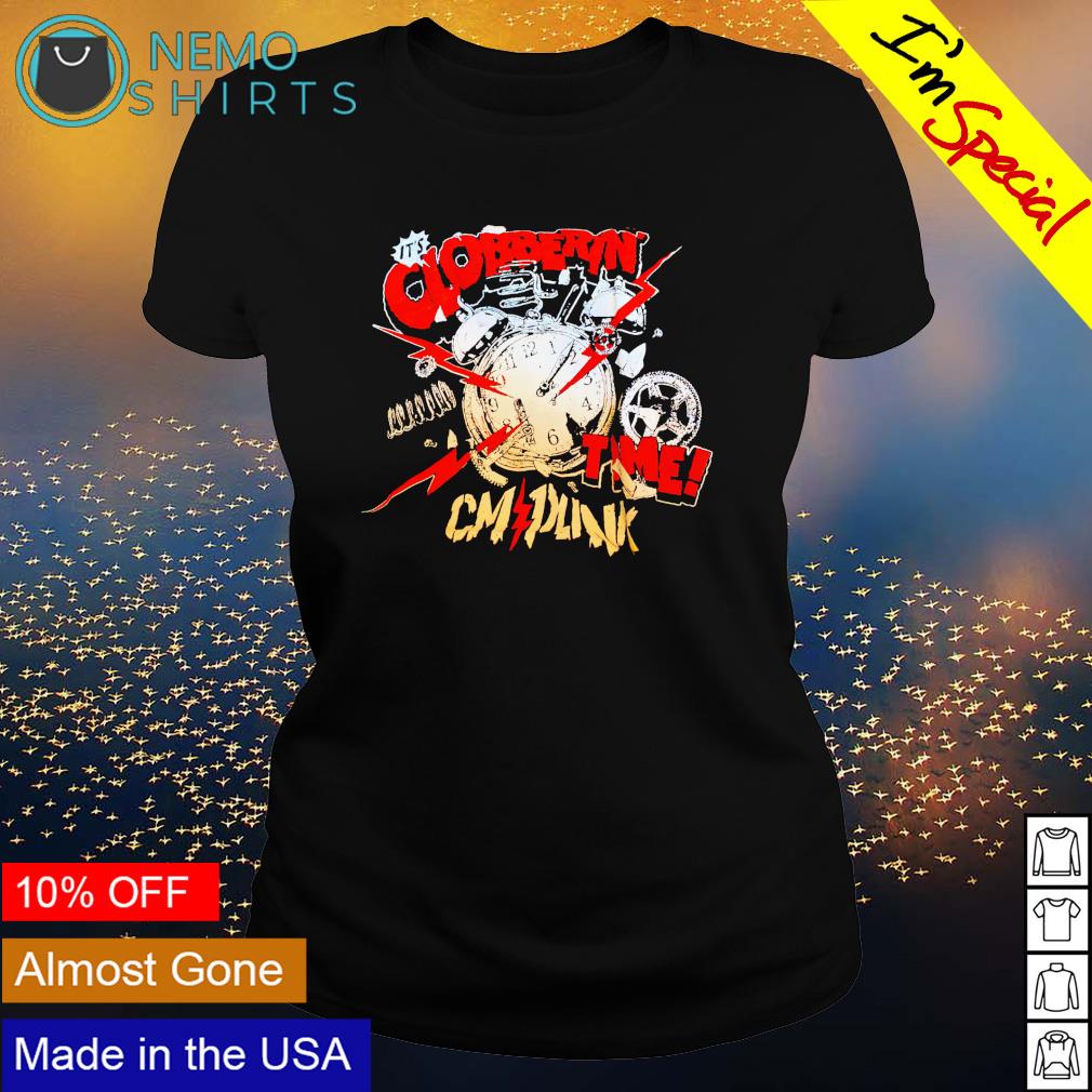 It's clobberin' time CM Punk - Adult & Kids T-Shirts, Sweatshirts & Hoodies apparel design preview 3