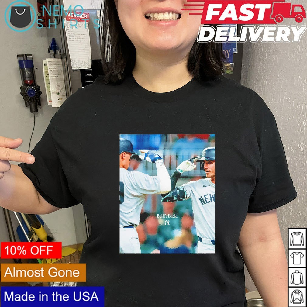 Belli's back Aaron Judge to Cody Bellinger New York - Adult & Kids T-Shirts, Sweatshirts & Hoodies apparel design preview 2