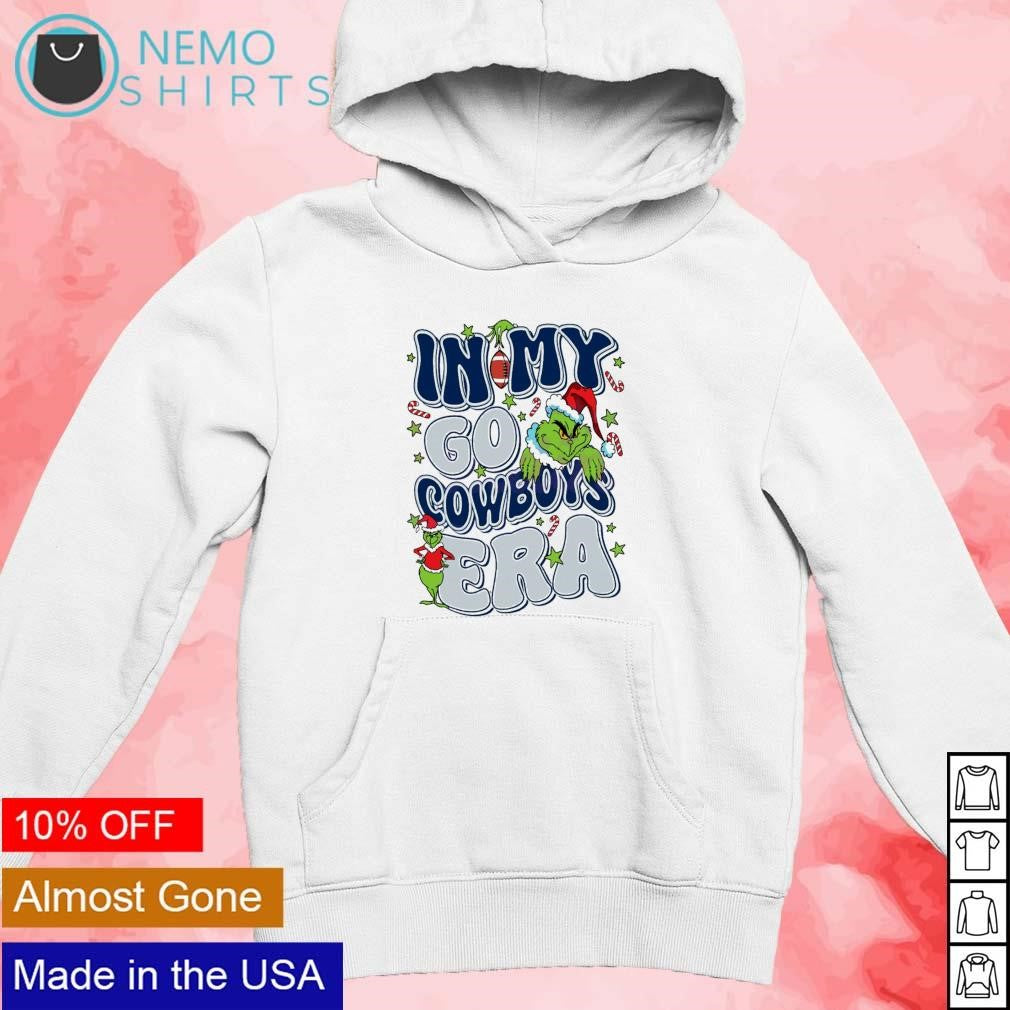 Grinch in my go Cowboys era Christmas - Adult & Kids T-Shirts, Sweatshirts & Hoodies apparel design preview 2