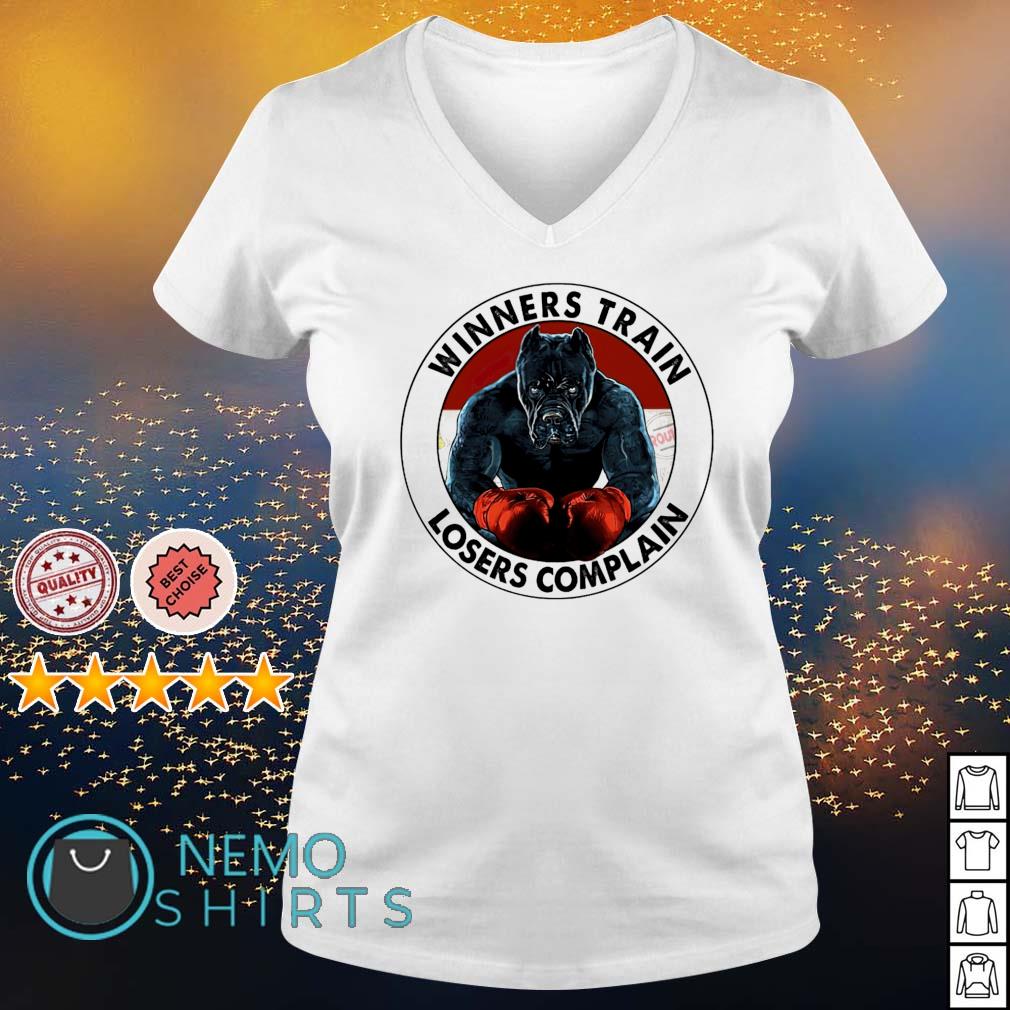 Pit bull winners train losers complain - Adult & Kids T-Shirts, Sweatshirts & Hoodies apparel design preview 5