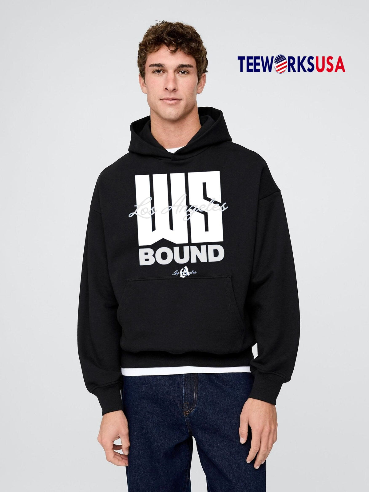Funny Los Angeles Dodgers World Series Bound Royal - Adult & Kids T-Shirts, Sweatshirts & Hoodies apparel design preview 2