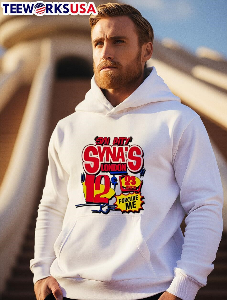 Syn City Syna London forgive me - Adult & Kids T-Shirts, Sweatshirts & Hoodies apparel design preview 2