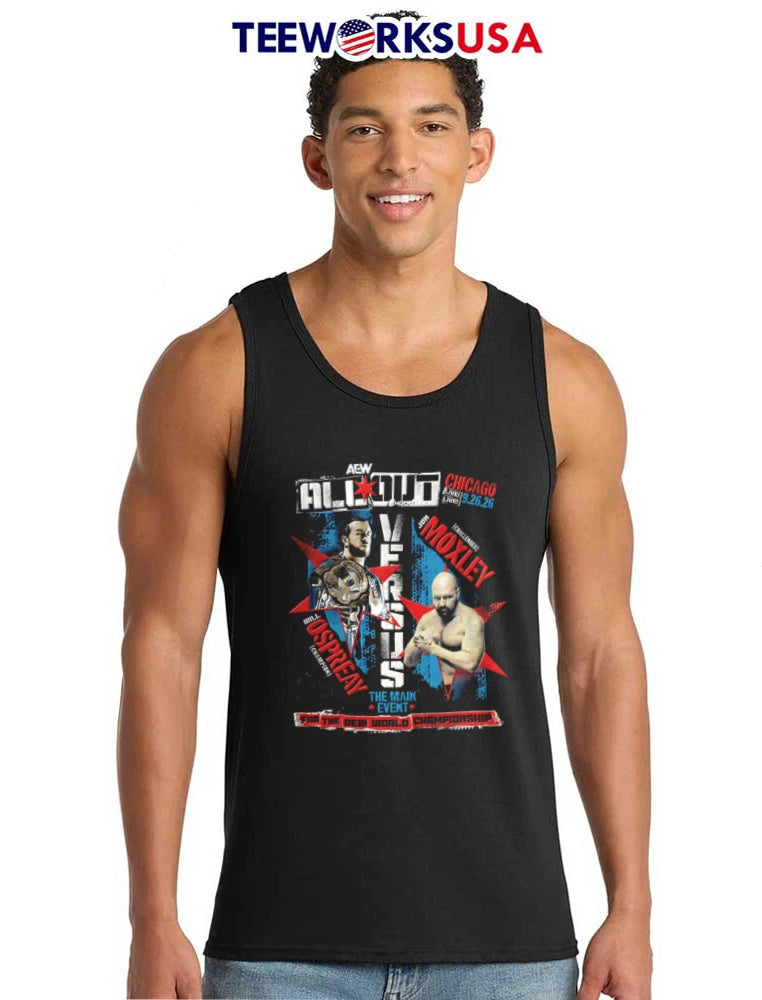 AEW Jon Moxley Will Ospreay The Main Event two - Adult & Kids T-Shirts, Sweatshirts & Hoodies apparel design preview 6