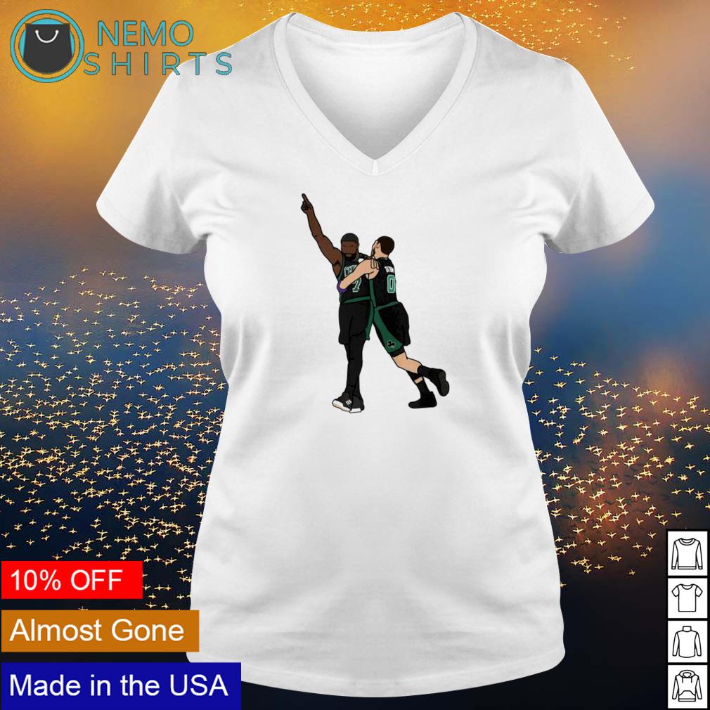 Jayson Tatum hug Jaylen Brown celebration - Adult & Kids T-Shirts, Sweatshirts & Hoodies apparel design preview 5