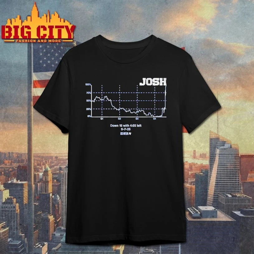 Josh Allen Win Probability Chart - Adult & Kids T-Shirts, Sweatshirts & Hoodies apparel design preview 1