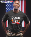 Dogs for Harris Walz cartoon - Adult & Kids T-Shirts, Sweatshirts & Hoodies apparel design preview 1