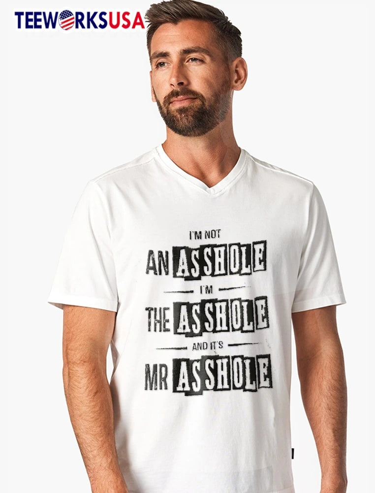 Im Not An Asshole The And Its Mr Distressed Stencil - Adult & Kids T-Shirts, Sweatshirts & Hoodies apparel design preview 7