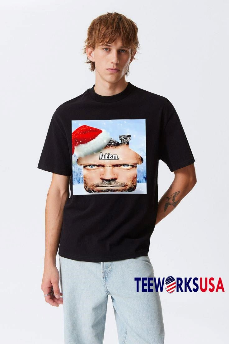 House M.D. Autism Meme Christmas - Adult & Kids T-Shirts, Sweatshirts & Hoodies apparel design preview 3