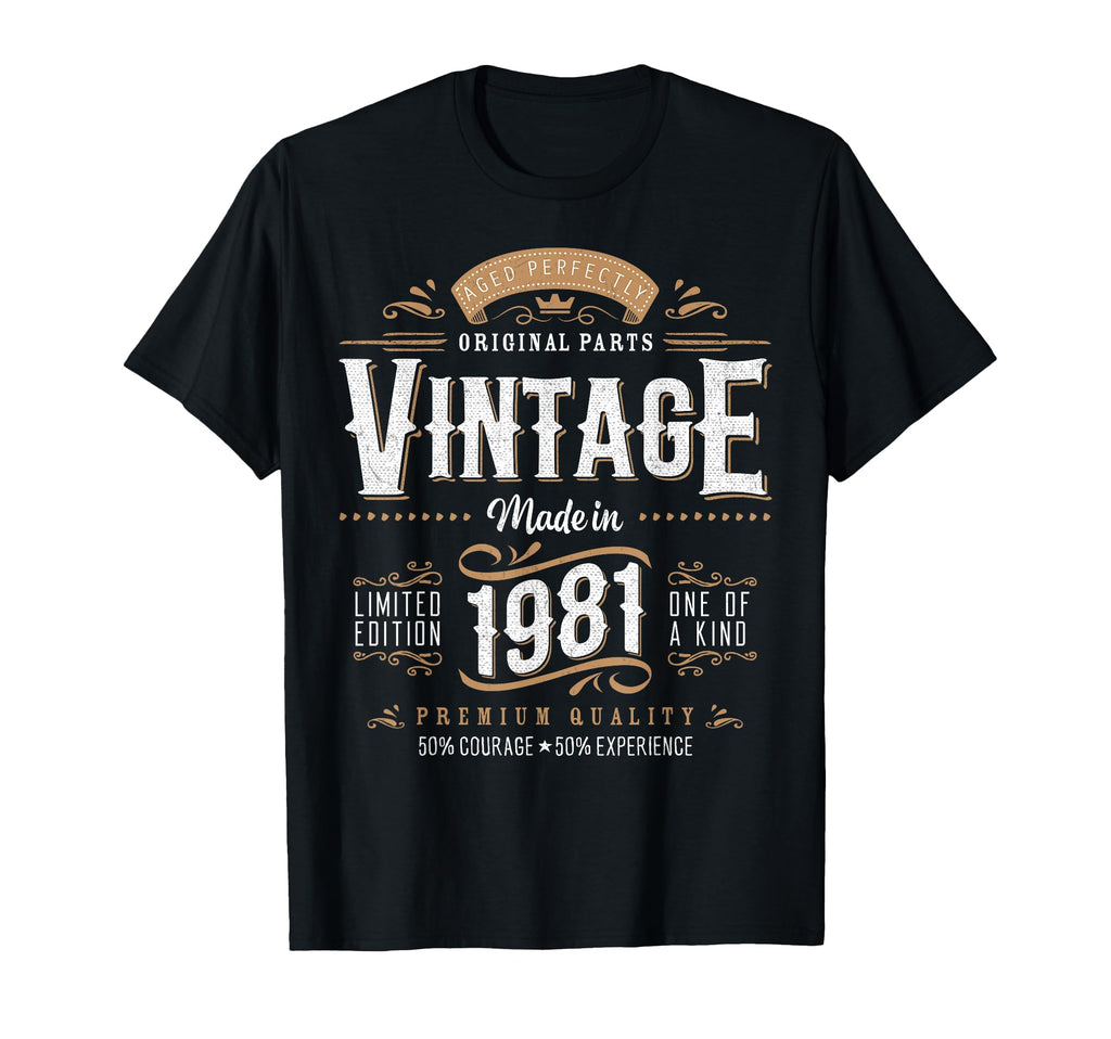 1981 Label 45Th Birthday Gift 45 T-Shirt - Casual Everyday Wear for Adults - T-Shirt, Sweatshirt, Hoodie