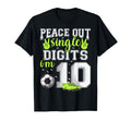 10Th Birthday Soccer Peace Out Single T-Shirt - Custom Art Print Unisex - T-Shirt, Sweatshirt, Hoodie