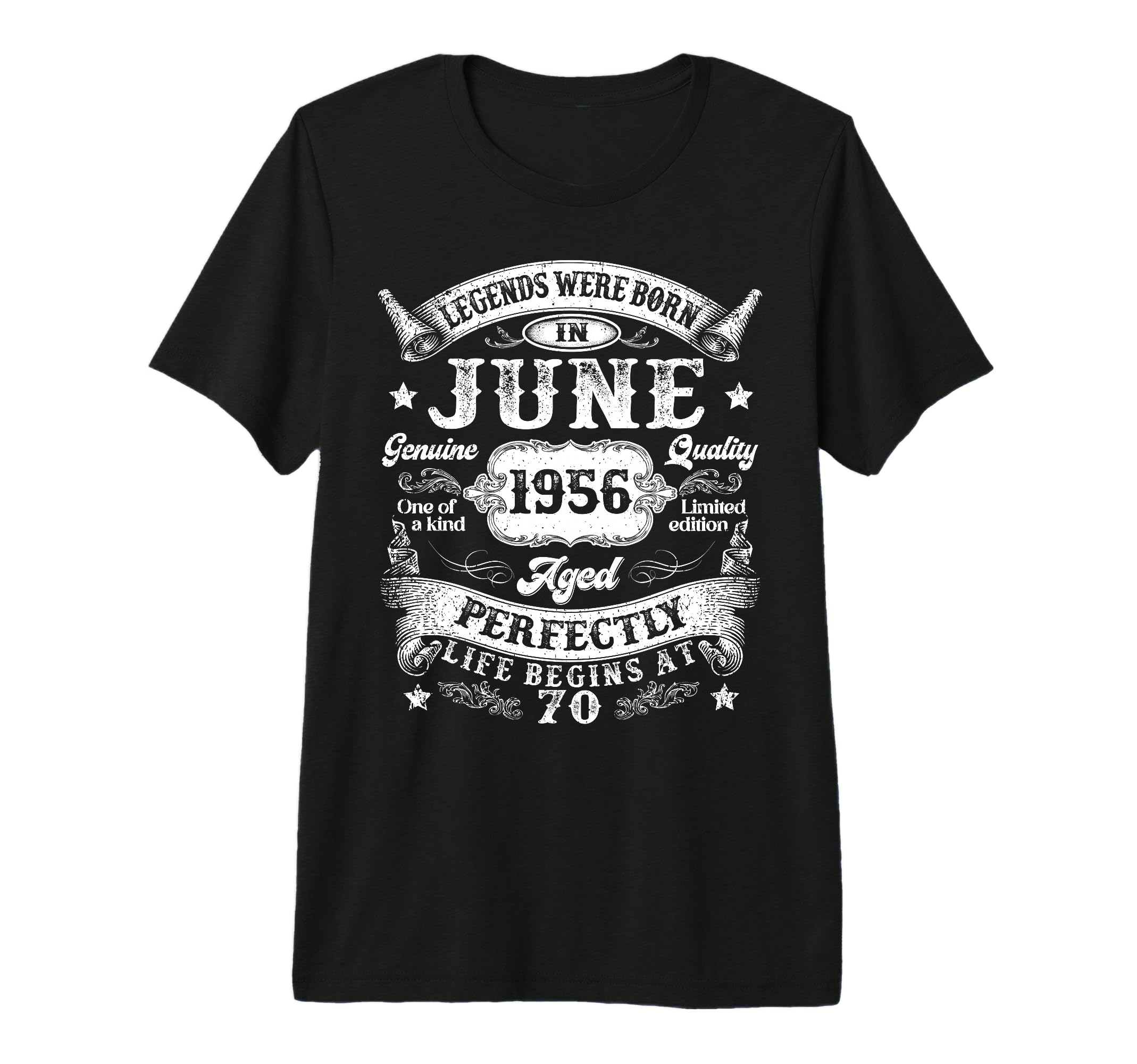 Legends Were Born June 1956 70Th Birthday T-Shirt - Unique Graphic Unisex - T-Shirt, Sweatshirt, Hoodie
