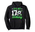 17Th Soccer Birthday Party 17 Year Old Hoodie - Aesthetic Graphic Unisex - T-Shirt, Sweatshirt, Hoodie