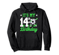 14Th Soccer Birthday Party 14 Year Old Hoodie - Custom Art Print Unisex - T-Shirt, Sweatshirt, Hoodie