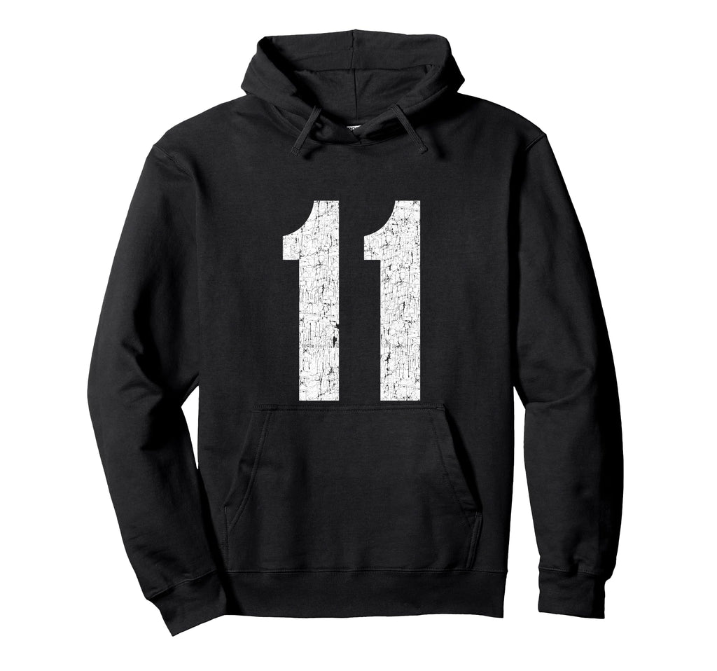 11 Jersey Uniform Varsity Sports Number Hoodie - Unique Graphic Unisex - T-Shirt, Sweatshirt, Hoodie