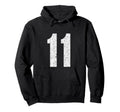 11 Jersey Uniform Varsity Sports Number Hoodie - Unique Graphic Unisex - T-Shirt, Sweatshirt, Hoodie