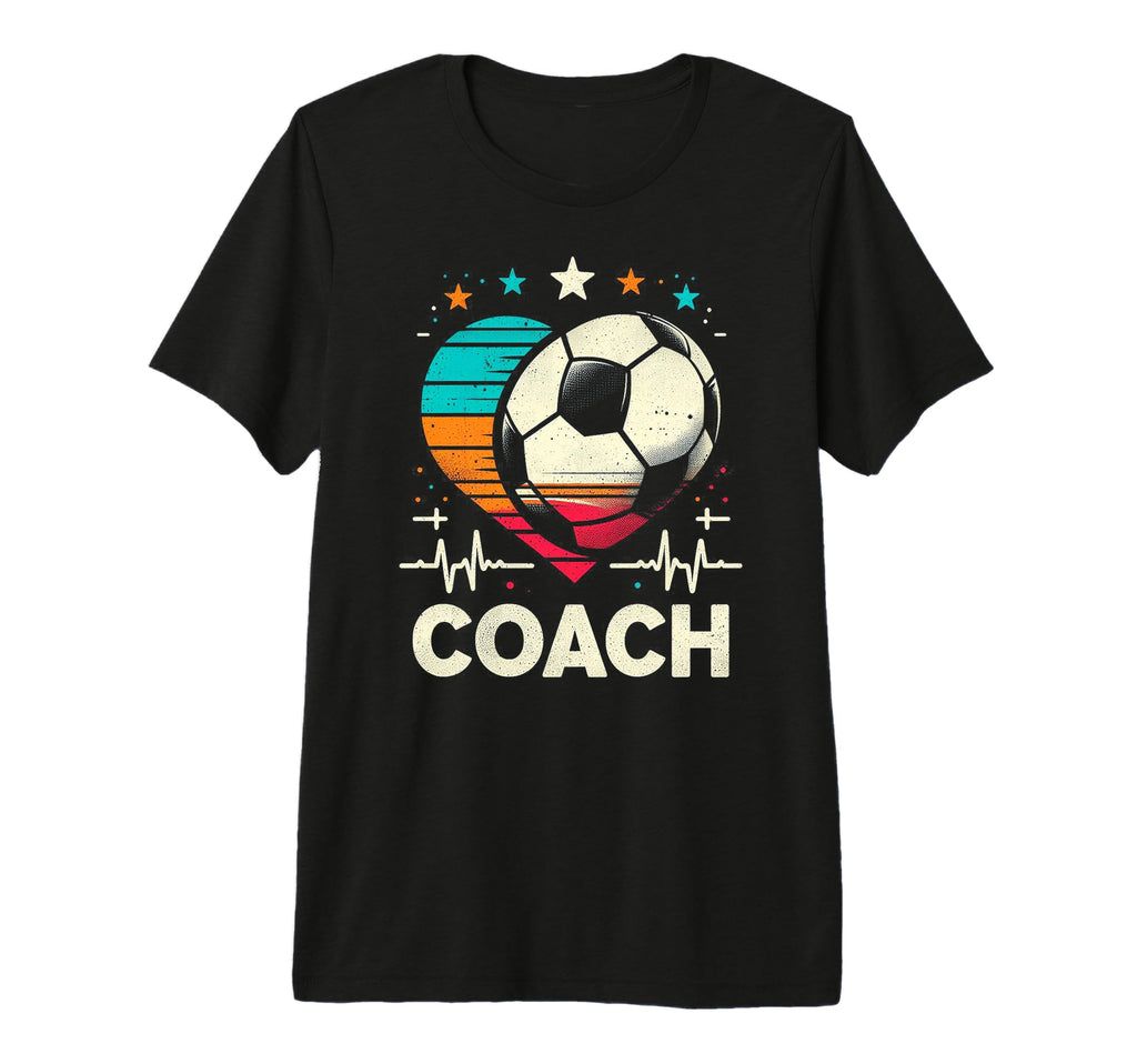Soccer Coach Training Heart Beat T-Shirt - Minimalist Print Unisex - T-Shirt, Sweatshirt, Hoodie