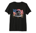 American Flag Trucker Dad Big Rig T-Shirt - Fun Novelty Design Unisex - T-Shirt, Sweatshirt, Hoodie