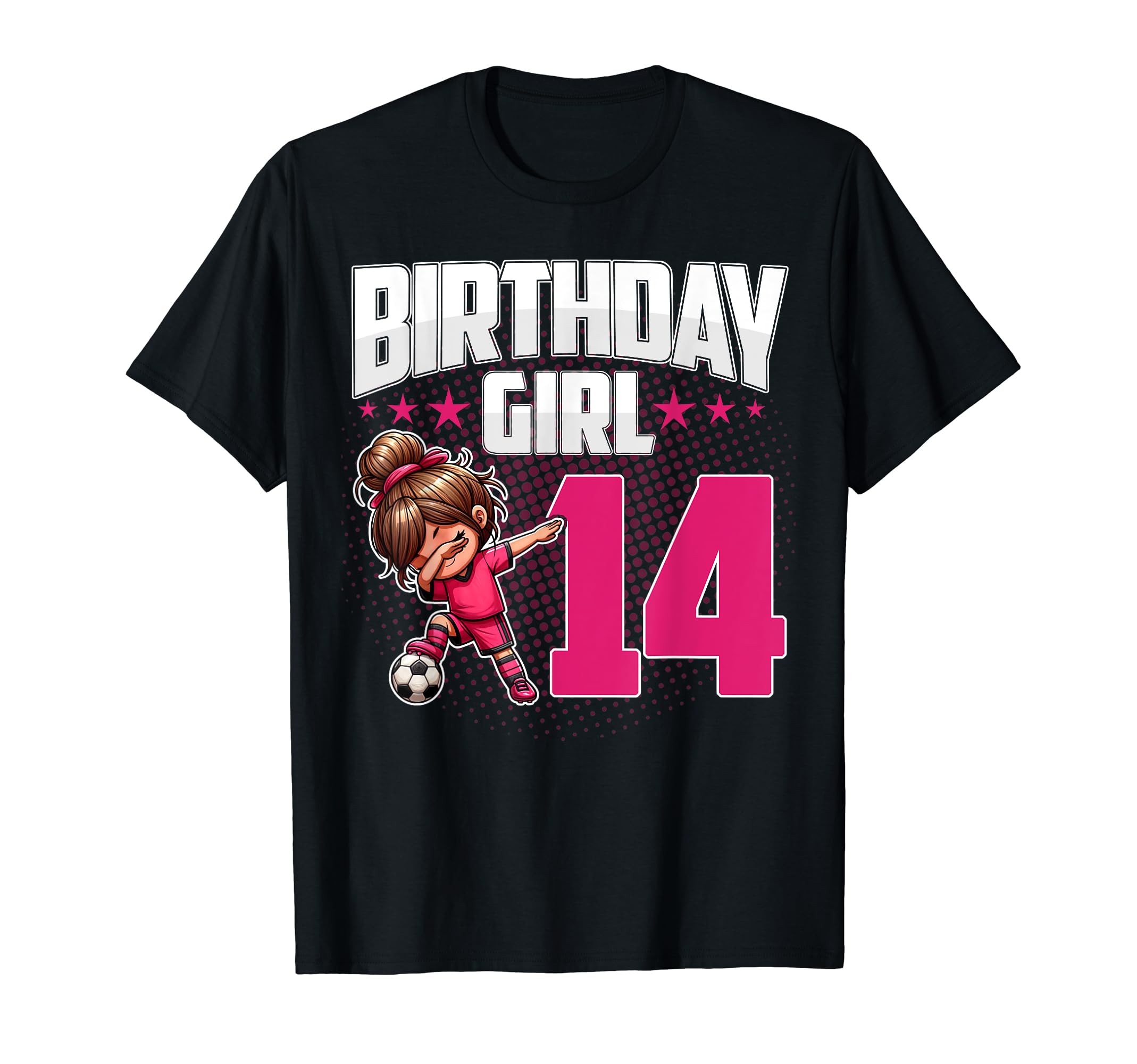 14Th Birthday Soccer Dabbing 14 Years T-Shirt - Custom Art Print Unisex - T-Shirt, Sweatshirt, Hoodie
