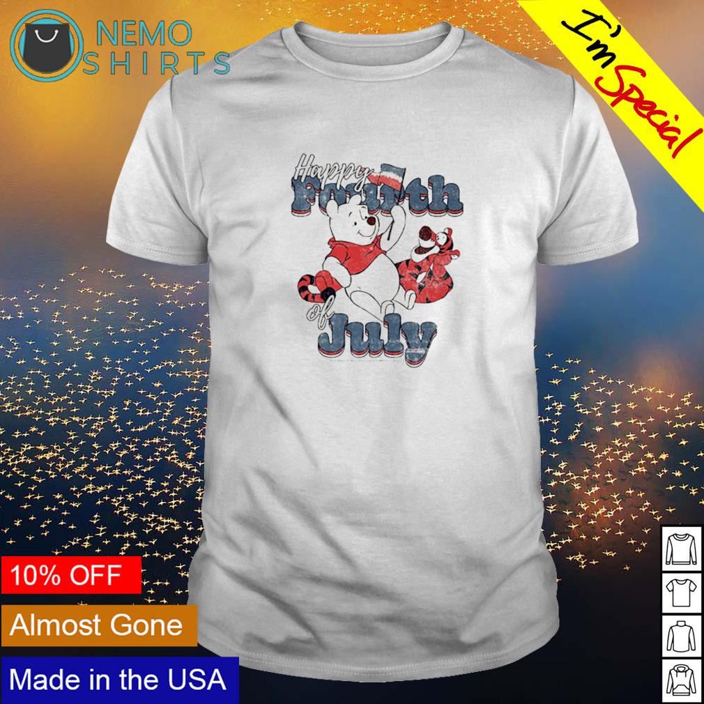 Winnie The Pooh happy 4th of July - Adult & Kids T-Shirts, Sweatshirts & Hoodies apparel design preview 1