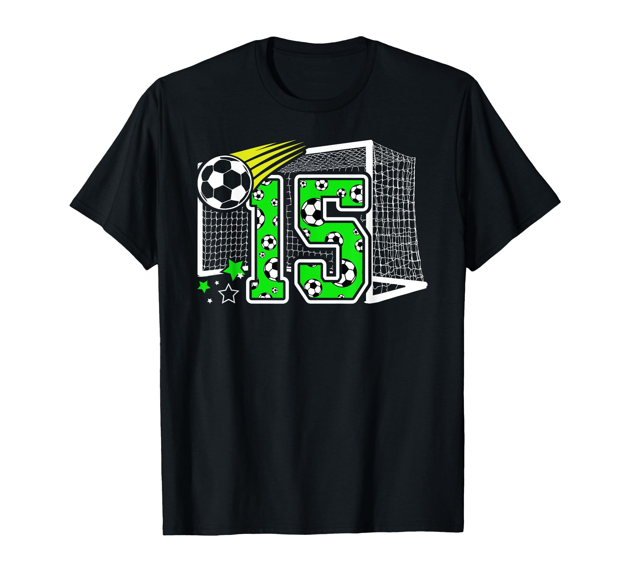 15Th Birthday Soccer 15 Year Old Soccer T-Shirt - Trendy Graphic Men Women - T-Shirt, Sweatshirt, Hoodie