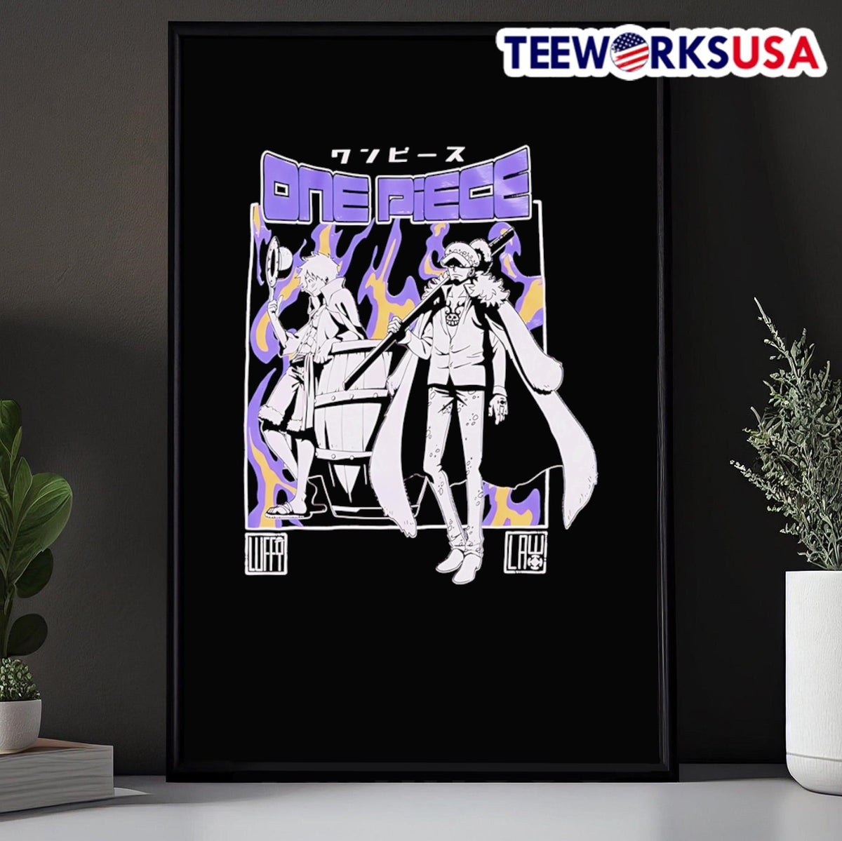 Luffy and Law duo - Adult & Kids T-Shirts, Sweatshirts & Hoodies apparel design preview 5