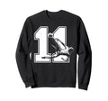 11 Soccer Birthday Gift Soccer Fan Sweatshirt - Minimalist Print Unisex - T-Shirt, Sweatshirt, Hoodie