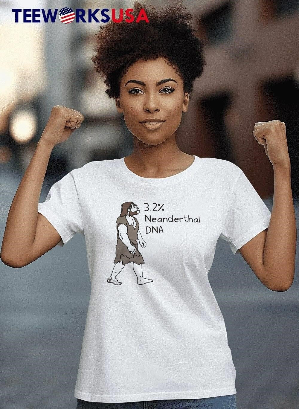 3.2% Neanderthal DNA Funny Caveman - Adult & Kids T-Shirts, Sweatshirts & Hoodies apparel design preview 8
