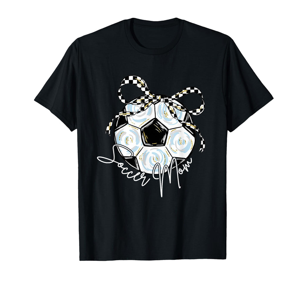 2 Sided Soccer Mom Mama Checkered T-Shirt - Aesthetic Graphic Men Women - T-Shirt, Sweatshirt, Hoodie