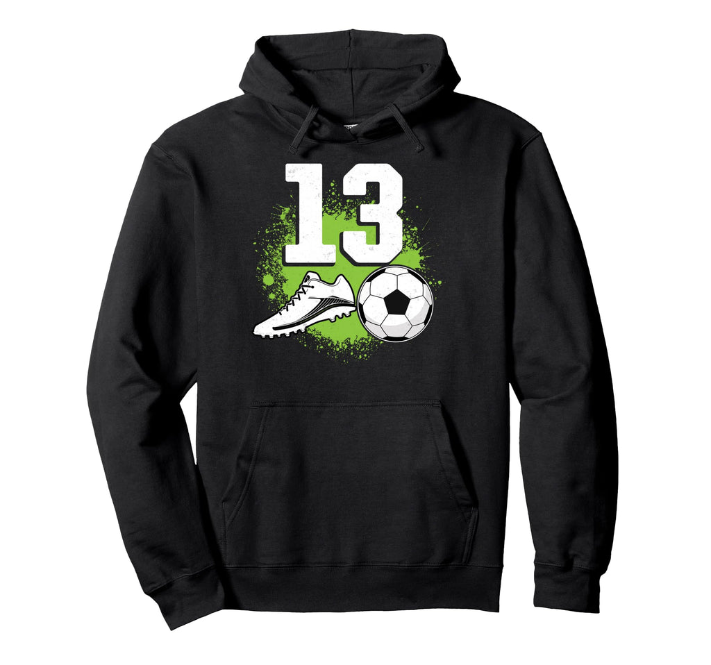 13Th Birthday Soccer Lover Sports 13 Hoodie - Minimalist Print Unisex - T-Shirt, Sweatshirt, Hoodie