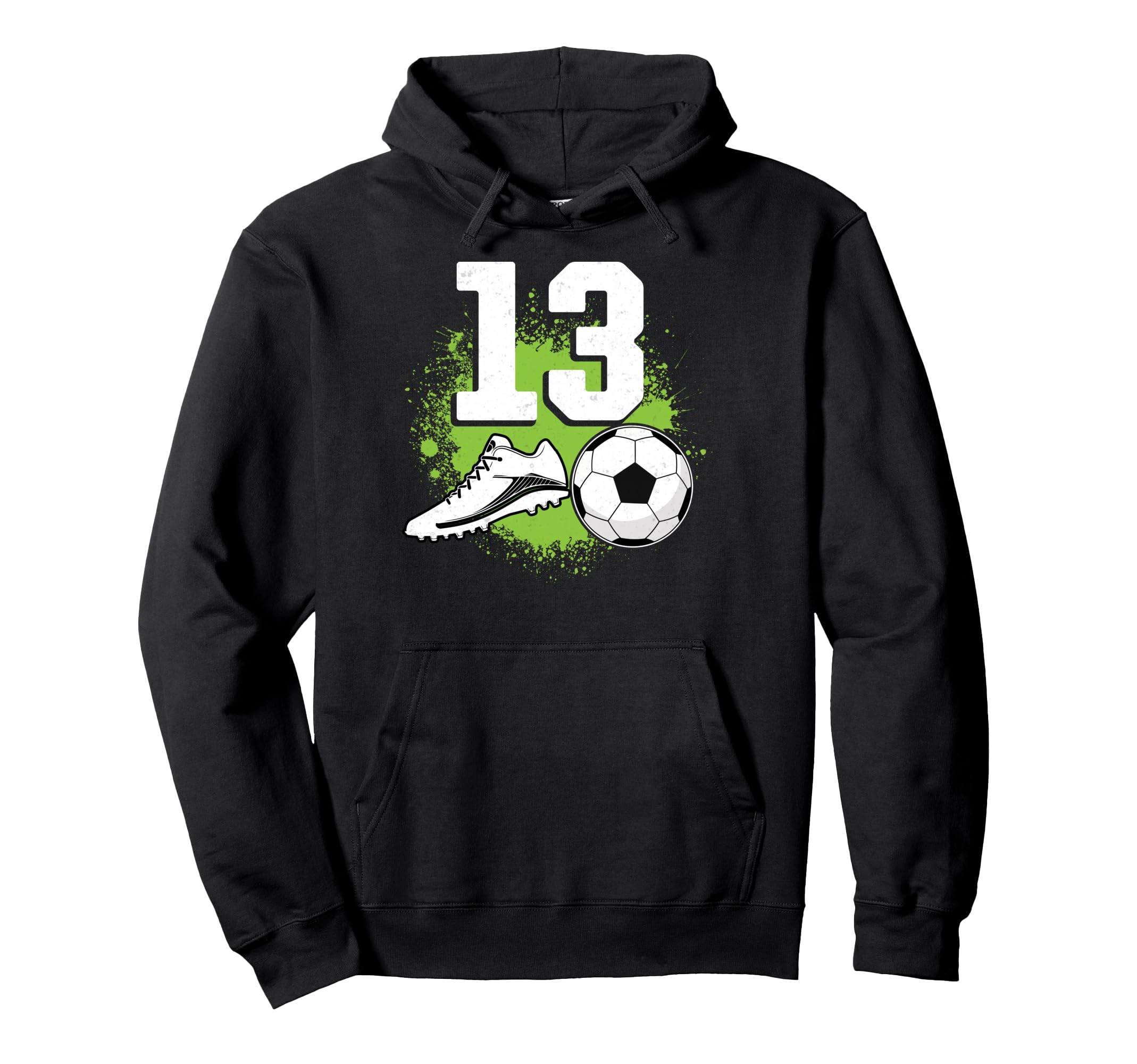 13Th Birthday Soccer Lover Sports 13 Hoodie - Minimalist Print Unisex - T-Shirt, Sweatshirt, Hoodie