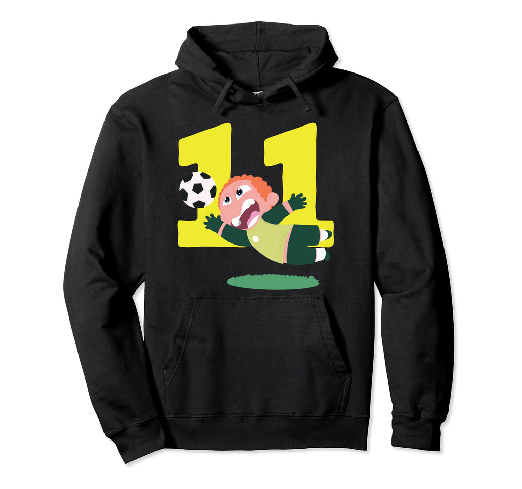 11Th Birthday 11 Years Soccer Hoodie - Custom Art Print for Adults - T-Shirt, Sweatshirt, Hoodie